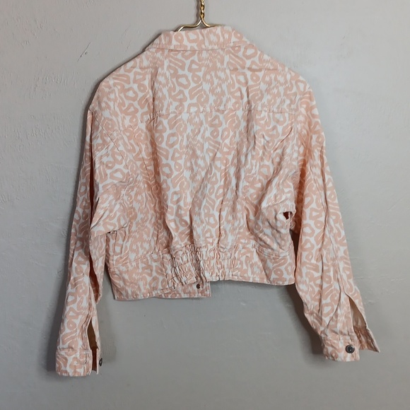 Anthropologie Pilcro Animal Print Denim Jacket Size XS NWT - Picture 2 of 9